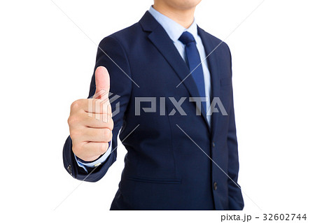 Businessman showing thumb up 32602744