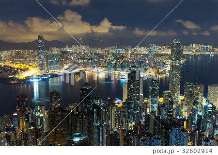 Hong Kong urban at night Hong Kong urban at night 32602914