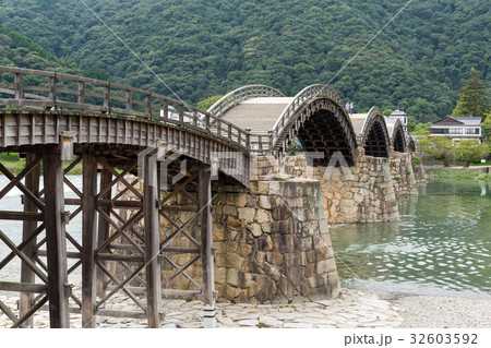 Traditional Kintai Bridge in japan 32603592