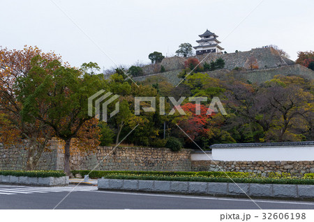 Marugame Castle at autumn 32606198