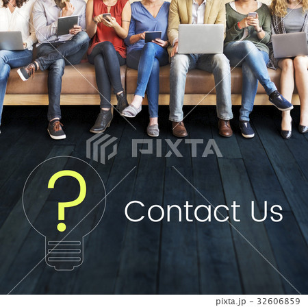 Network connection graphic overlay background on floor 32606859