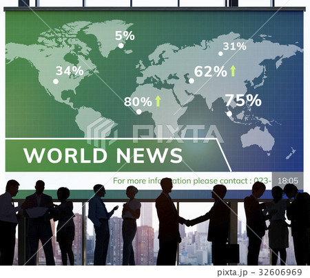 Financial Stock News Report Concept Financial Stock News Report Concept 32606969