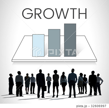 Business people with analysis business graph illustration 32606997