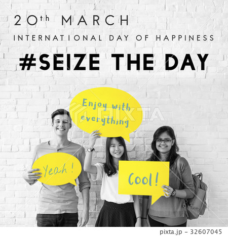 Happy International Day Of Happiness Concept Happy International Day Of Happiness Concept 32607045