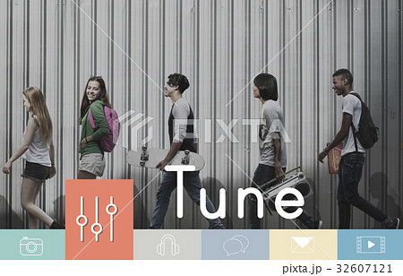 Music Equalizer Button Multimedia Icon 32607121