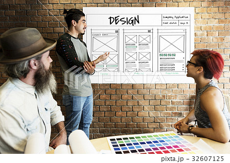 Website template sketch layout idea 32607125