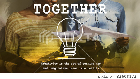 Friendship Togetherness Society Word Graphic Ligh Bulb 32608172