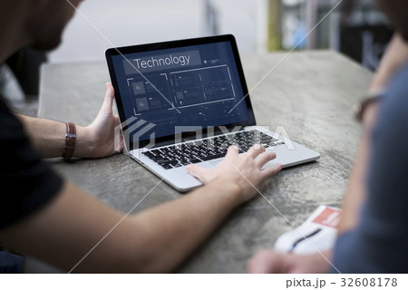 Computer System Data Center Content Template Graphic 32608178