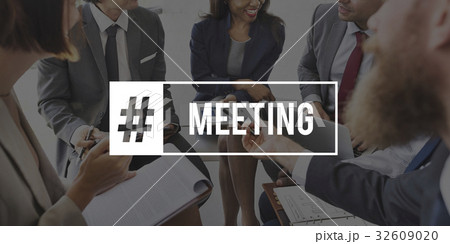 Meeting Business Colleagues Brainstorm Word Meeting Business Colleagues Brainstorm Word 32609020
