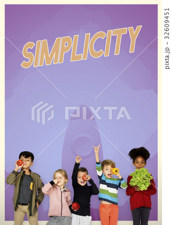 Group of school kids with aspiration word graphic 32609451