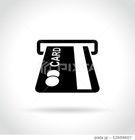 atm icon on white background atm icon on white background 32609607
