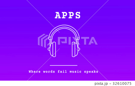 Music Audio Headphones Sign Symbol 32610075