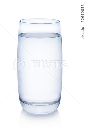water glass isolated with clipping path 32610858