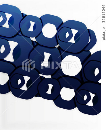 Geometric abstract background, cut chain shapes or Geometric abstract background, cut chain shapes or 32615046