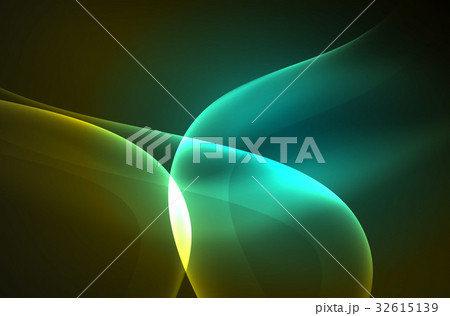 Smoky glowing waves in the dark 32615139