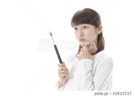 指示棒を持つ女性 指示棒を持つ女性 32615537