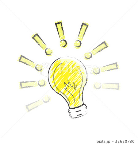 Lamp with exclamation marks 32620730