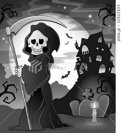 Black and white grim reaper theme 1 Black and white grim reaper theme 1 32622834