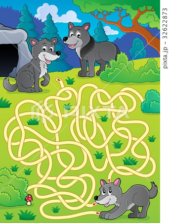 Maze 29 with wolves Maze 29 with wolves 32622873