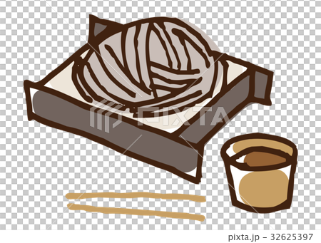 ざるそばのイラスト 32625397
