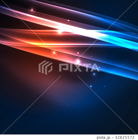 Energy lines, glowing waves in the dark, vector Energy lines, glowing waves in the dark, vector 32625572