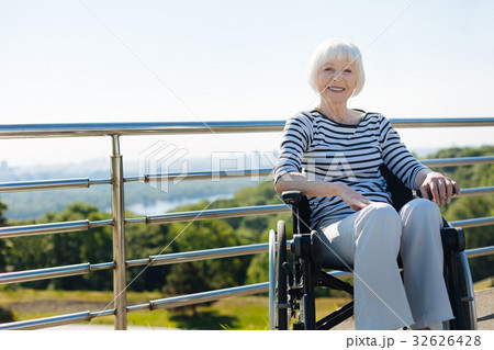 Adorable classy aged lady enjoying active Adorable classy aged lady enjoying active 32626428