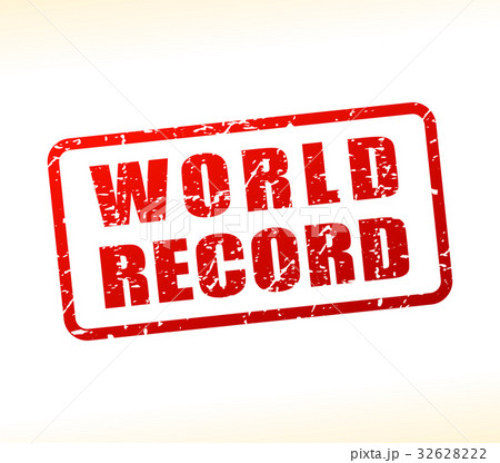 world record text buffered on white background 32628222