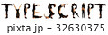 Black dressed people forming TYPESCRIPT word 32630375
