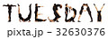 Black dressed people forming TUESDAY word 32630376
