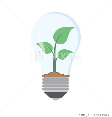 green plant in bulb 32631965