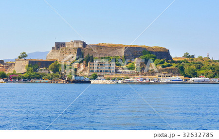 Fortress of Corfu in Greece with calm sea Fortress of Corfu in Greece with calm sea 32632785