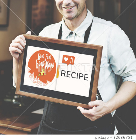 Man holding network graphic overlay poster 32636751