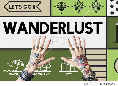 Wander wanderlust travel outdoors graphic 32636921