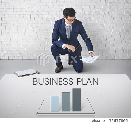 Man working on billboard network graphic overlay on floor Man working on billboard network graphic overlay on floor 32637866