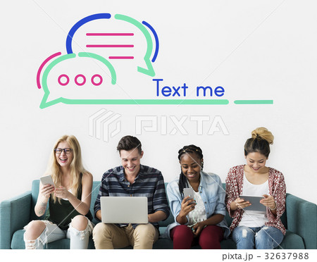 Text Me Communication Connection Concept 32637988