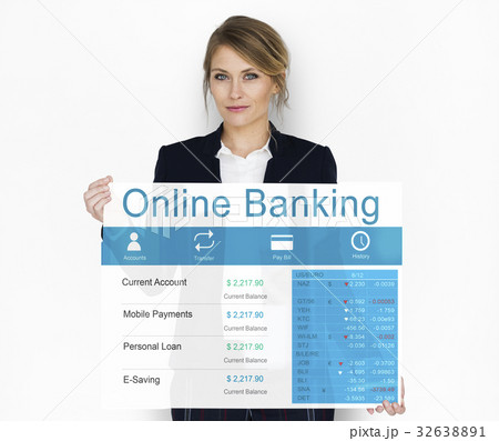 Technology Online Banking Services Illustration Technology Online Banking Services Illustration 32638891