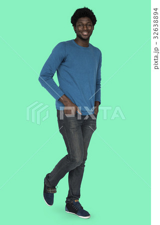African Man Ethnicity Smiling Portrait Concept 32638894