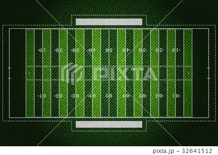 Realistic Denim texture of American football field 32641512