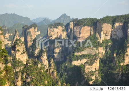 Quartz sandstone pillar in Zhangjiajie in China 32643422