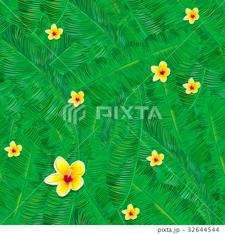 Tropical background with jungle plants. Seamless Tropical background with jungle plants. Seamless 32644544