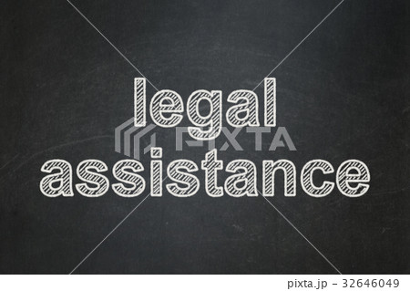 Law concept: Legal Assistance on chalkboard Law concept: Legal Assistance on chalkboard 32646049