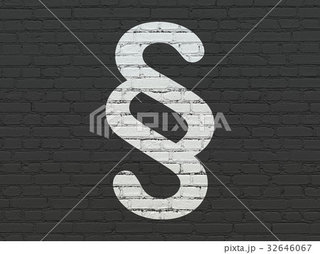 Law concept: Paragraph on wall background Law concept: Paragraph on wall background 32646067