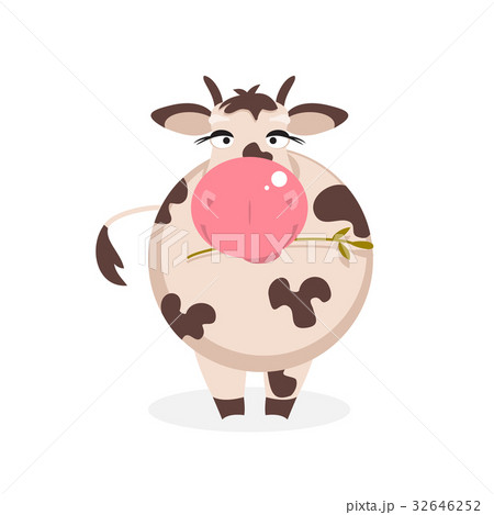 Funny cow. Vector Illustration 32646252