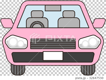 ピンクの車のイラスト素材