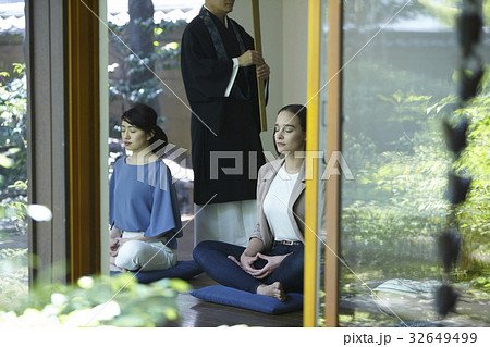 座禅体験 外国人 座禅体験 外国人 32649499