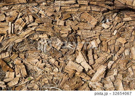 Rotted dry mouldering crushed wood background Rotted dry mouldering crushed wood background 32654067