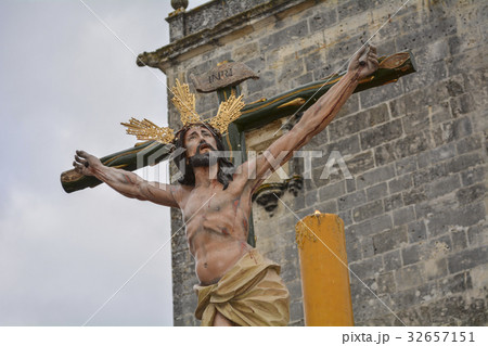 Holy Week in Spain, procession Holy Week in Spain, procession 32657151