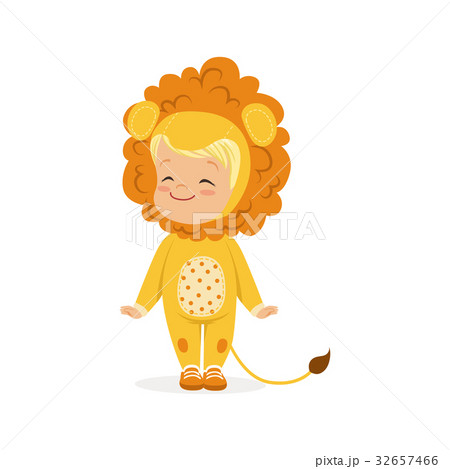 Cute happy little boy dressed as a lion cub, kids 32657466