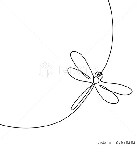 Flying dragonfly logo 32658282