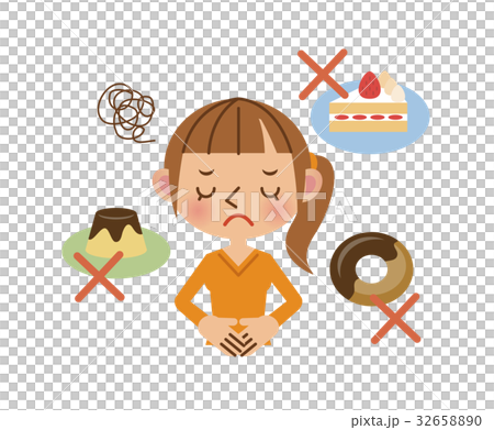 甘いものを我慢する女性 甘いものを我慢する女性 32658890